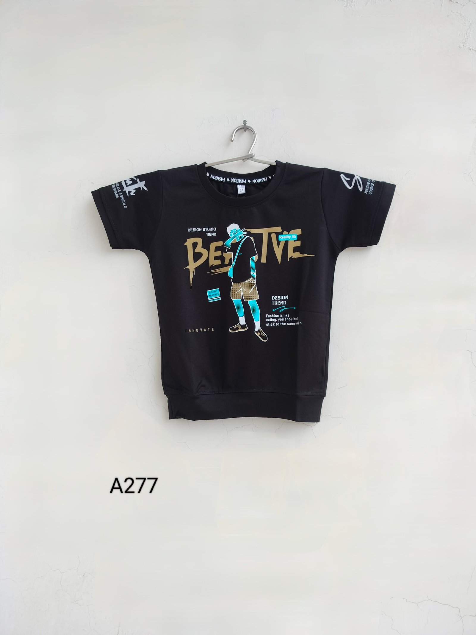 PARITO Boys Printed Regular T Shirt A277